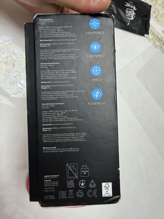 Мишка Pro X SUPERLIGHT 2 Dex