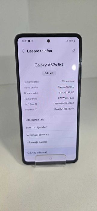 Samsung  A52s 6/128 gb (Ag8 Tudor/B75108) – Garantie 2 Ani!
