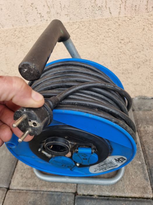 Rolă Prelungitor Cablu Electric 40m fir gros Import Germania