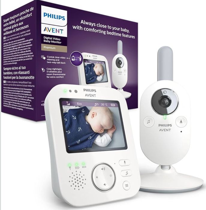 Видеоняня Радионяня Philips Avent SCD 843 Premium quality