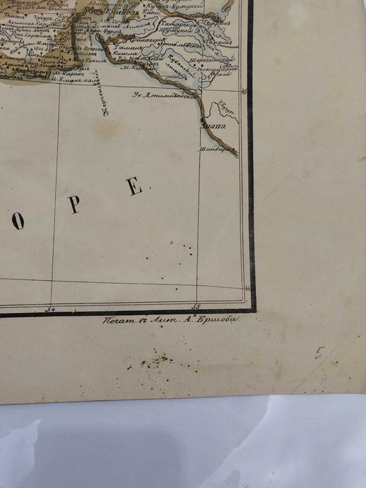 Карта Крыма 1854 года