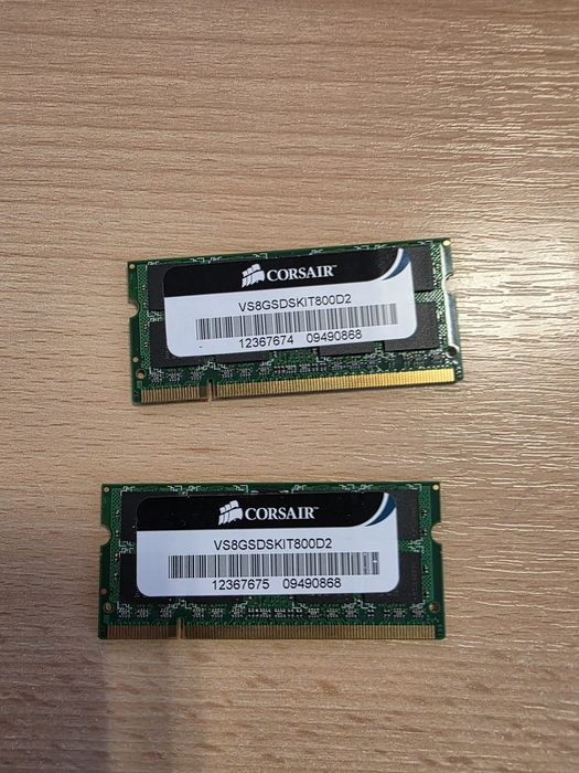DDR 3 8G -Kit 2x Memorie Laptop Corsair 4GB DDR3, 1600MHz