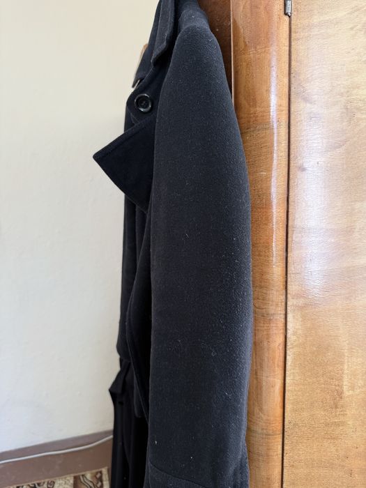 Дамско черно палто