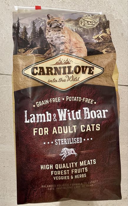 Carnilove - храна за котки - агнешко и глиганско