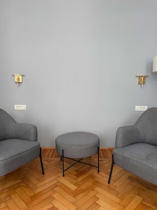 Vand set 2 x Fotilii POMOSE Ligh grey/black + 1 taburet
