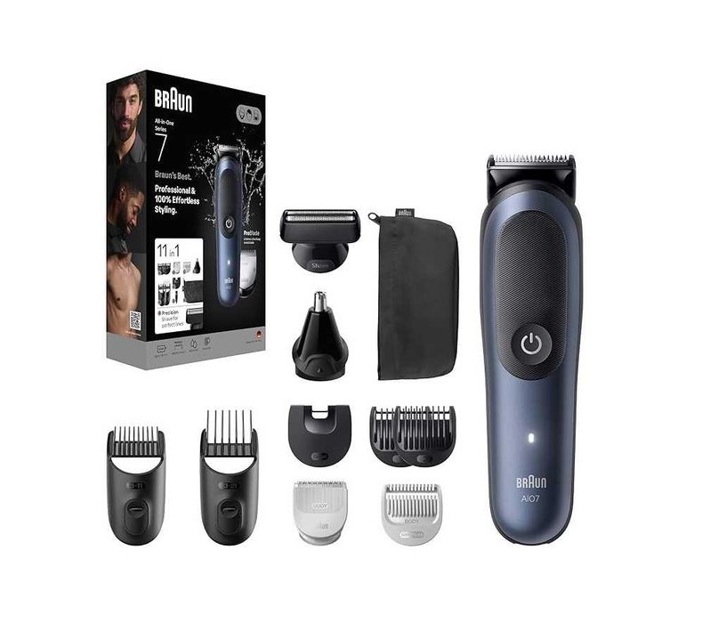 Тример за лице , коса и тяло Braun ProBlade AutoSense AIO7540 водоустойчив