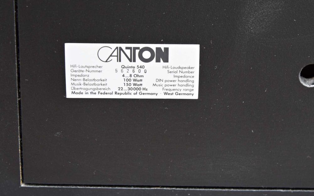 Boxe Canton Quinto 540