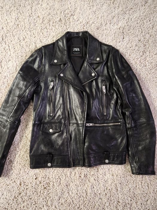 Jacheta piele naturala ZARA MAN , noua