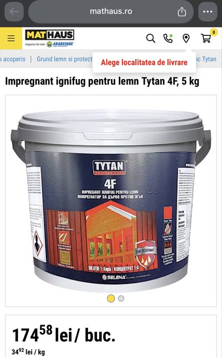 Impregnant Ignifug Tytan 4F
