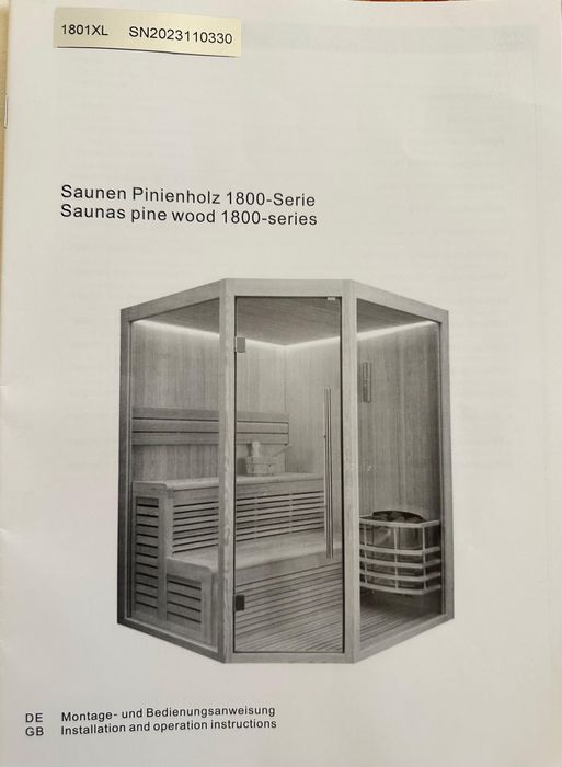 Saună Finlandeză Lemn Pin + Accesorii