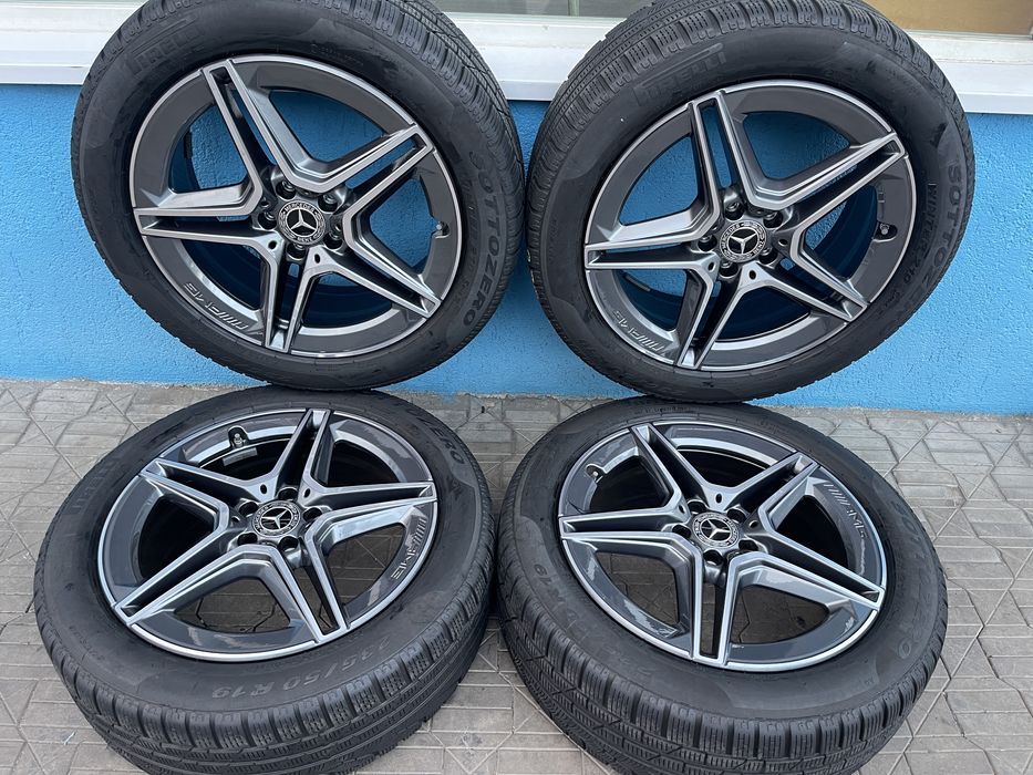 jante originale mercedes amg r19 gla glb w247 echipate iarna ca noi