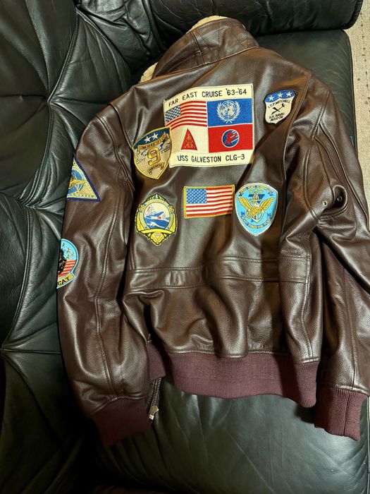 Geacă piele Aviator Top Gun