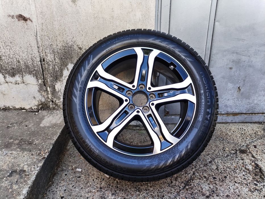 Jante Aluminiu Bicolore Diamond Cut 5x112 R18 Mercedes EQA EQB GLA GLB GLK VITO V-Class   + Anvelope Premium Nokian Hakkapelitta R5 Suv 235 55 R18