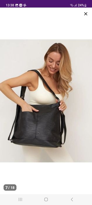 Сумка рюкзак трансформер. Женская сумка.