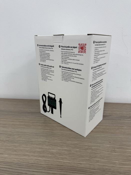 Priză de grădină Brennenstuhl cu țăruș, 2 prize, IP44