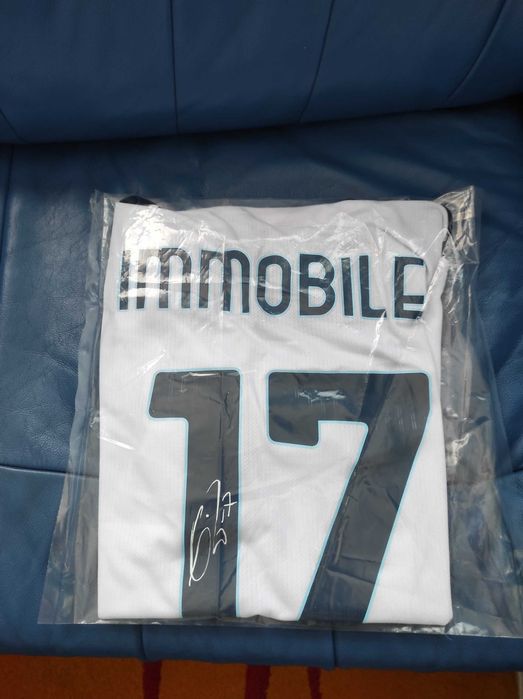 Футболна фланелa на Чиро Иммобиле (Ciro Immobile) с екипа на ЛАЦИО/LAZIO - with photo proof