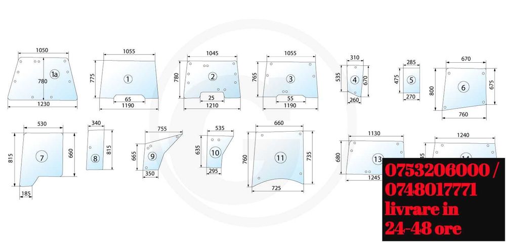 geam tractor Case IH