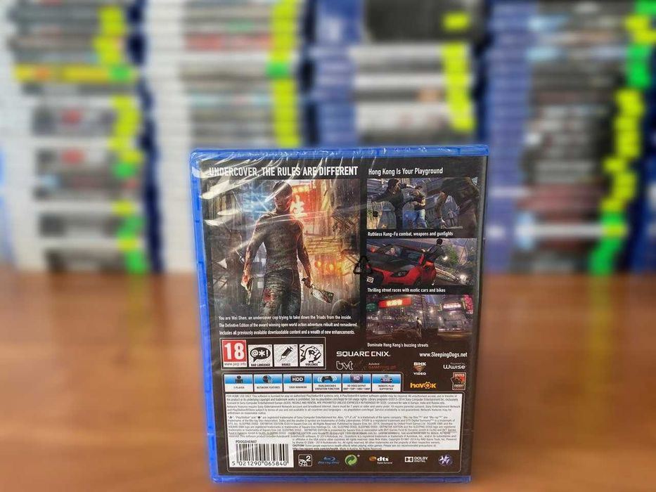 НОВЫЙ Sleeping Dogs Definitive Edition PS4/PS5 Большой Выбор Дисков