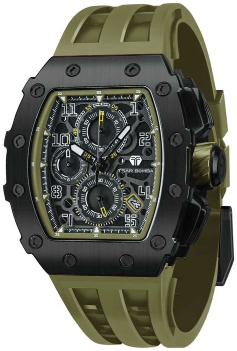 Нов часовник TSAR BOMBA Predator X Limited TB8204QMG - гаранция