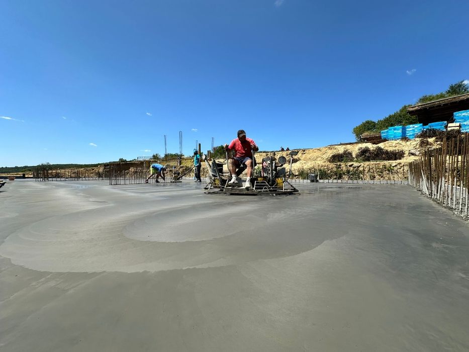 Turnari beton finisat mecanic elicopterizat