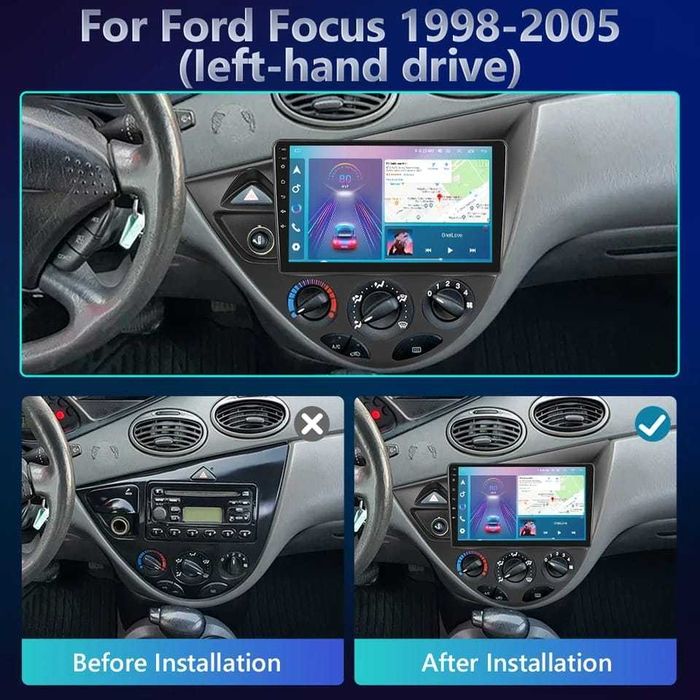 Navigatie Android Ford Focus 1 Waze YouTube WiFi GPS USB