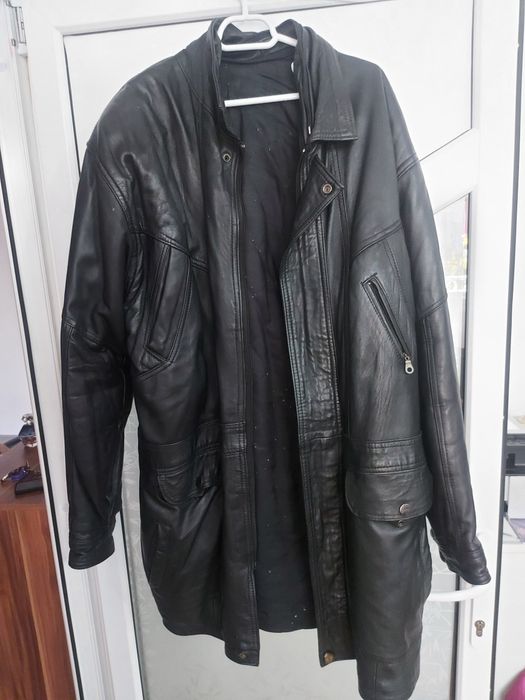 Jachetă groasa din piele naturala