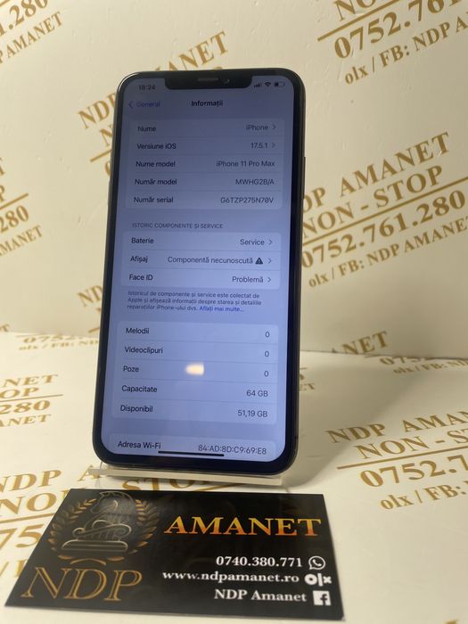 NDP Amanet Braila Iphone 11 Pro Max (47377)