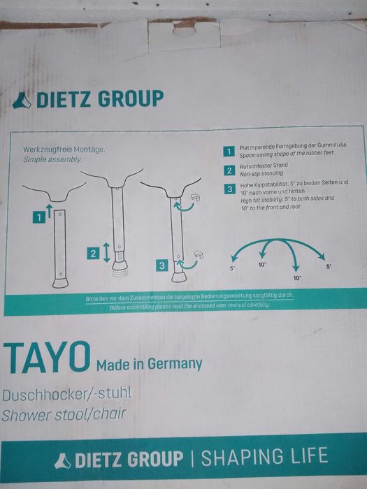 Душ стол TAYO нов