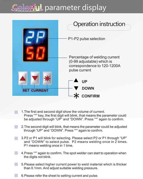 Sunkko 737G+ Aparat profi sudura puncte acumulatori Li-Ion