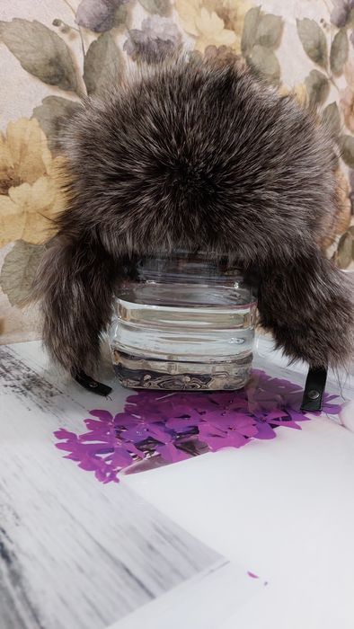 Шапка ушанка чернабурка