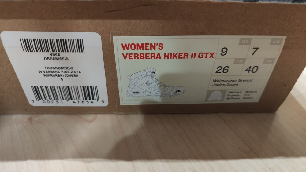 Ghete North Face woman Verbera Hiker II Gtx 40