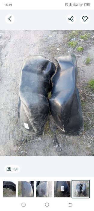 Подкрылки задние на Ларгус