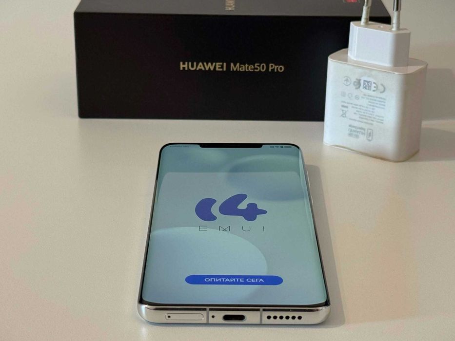 Бартер! Като НОВ! Huawei Mate 50 Pro Silver (Сив)