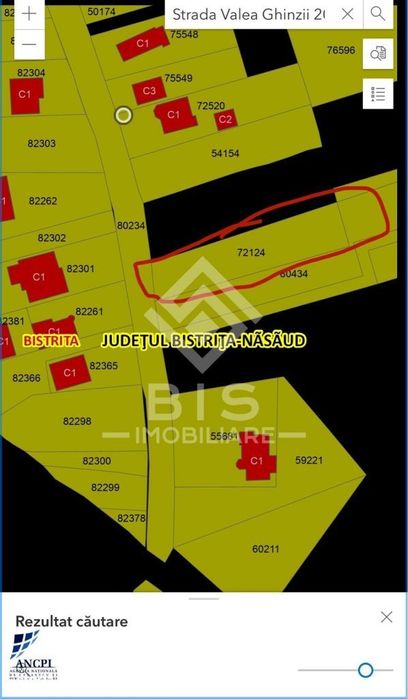 Teren 950m pentru constructii Valea Ghinzii la stradă