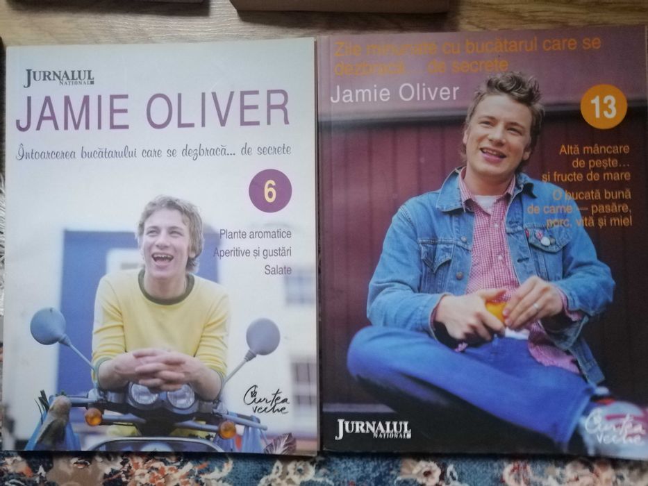 Jamie Oliver 2 carti (editate de Jurnalul National) nr 6 si 13