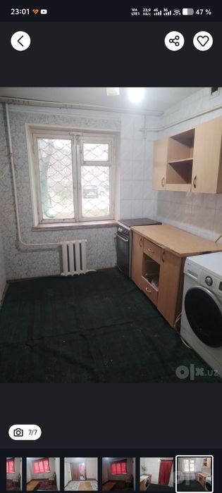 ТТЗ2 БОЗОР томонда 1хонали оила, болла ёки кизларга квартира