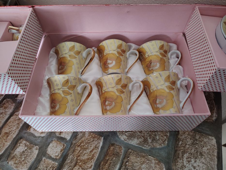 Set căni cafea portelan