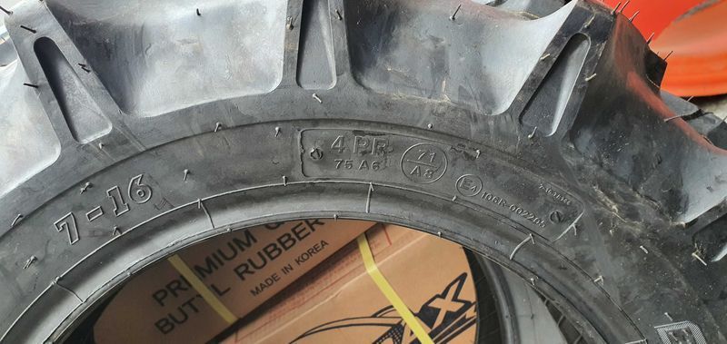 7-16 BKT TR144 noi cu garantie cauciucuri agricole de kubota 1WYX