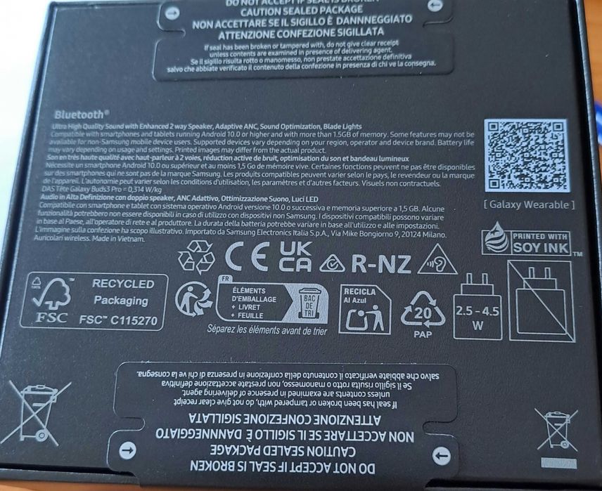 Продавам чисто нови Galaxy Buds 3 Pro