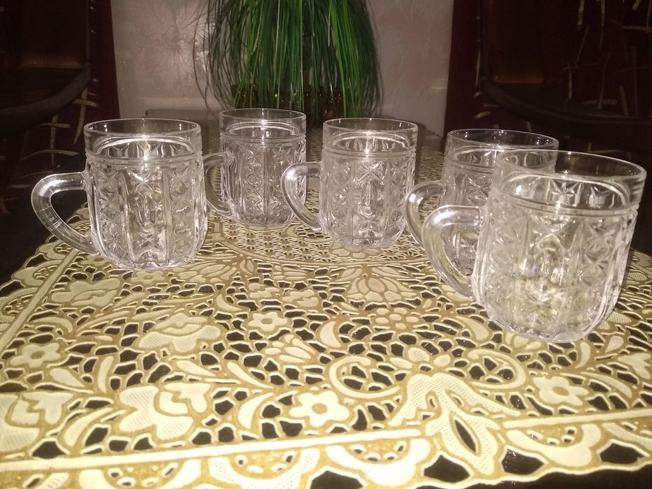 Кружки винтажные "Узор", 1960-80 гг.