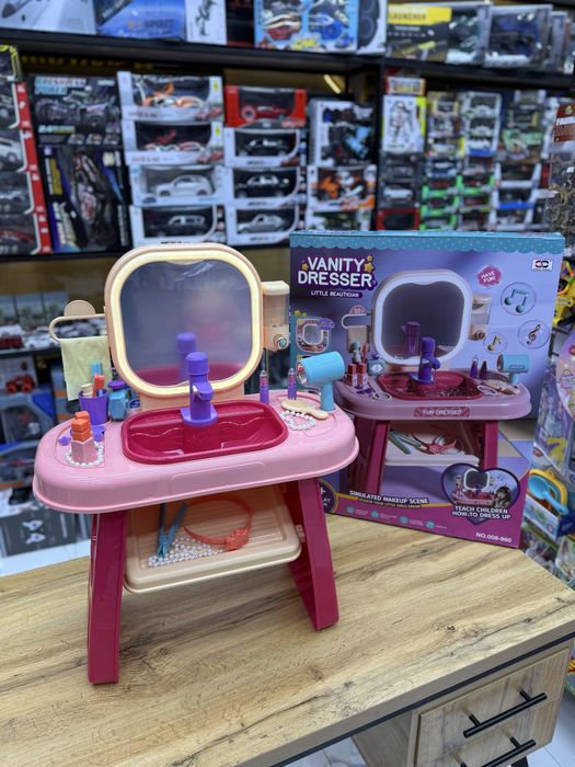 Детский туалетный столик с аксессуарами, новый набор 2-4 лет