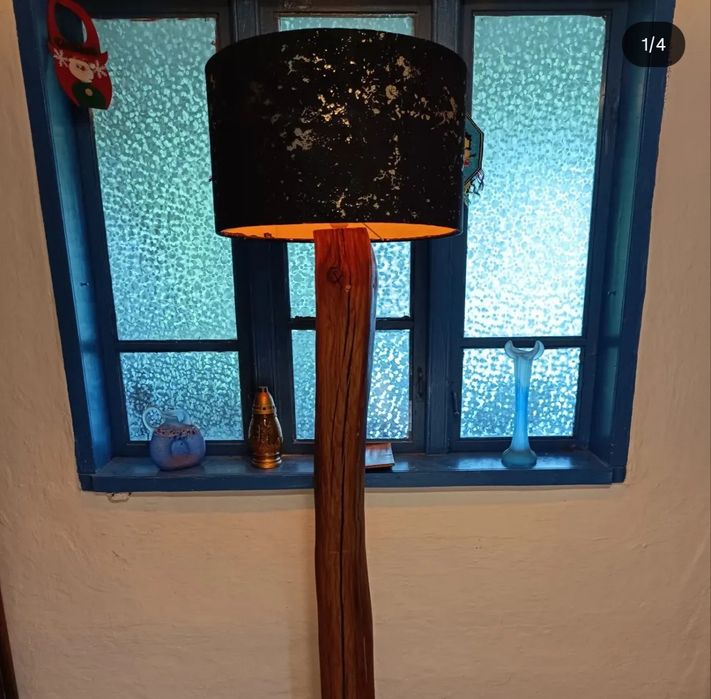 Lampadar lemn masiv unicat