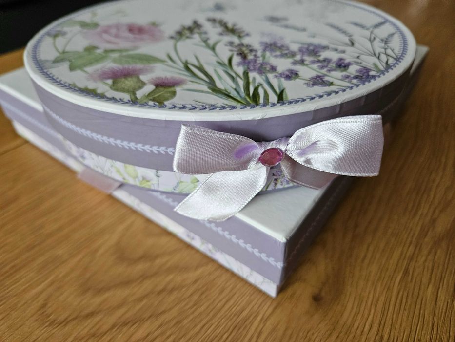 Комплект за десертно сервирана от порцелан Лавандула