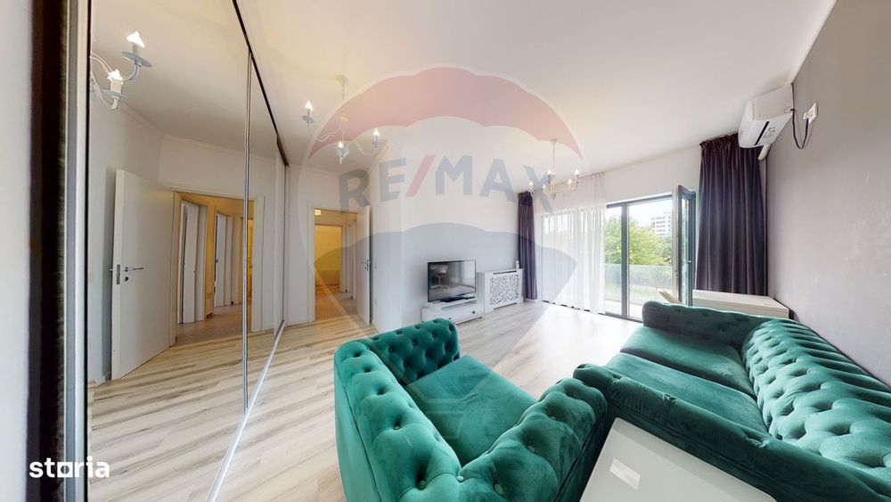Apartament luminos cu 2 camere, terasa de 14 mp si loc de parcare