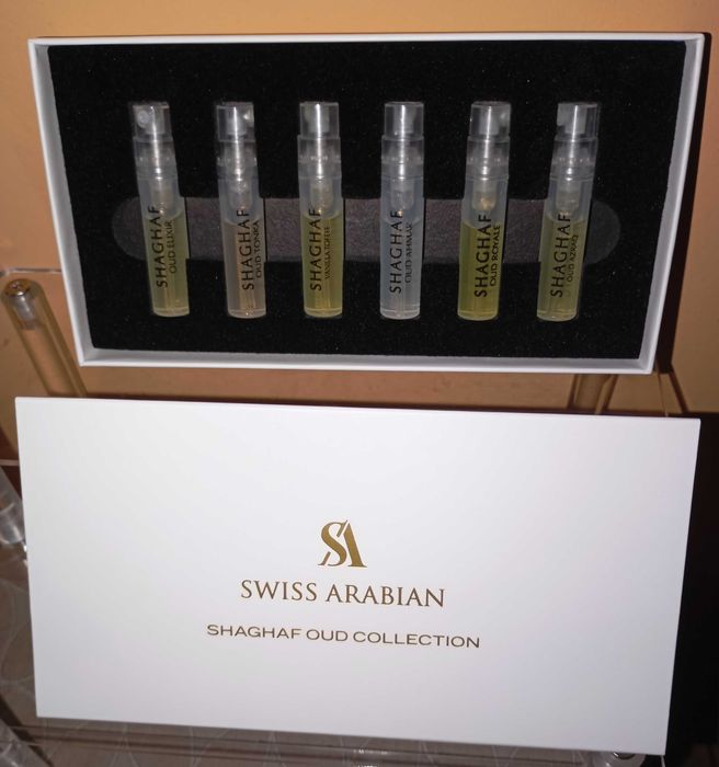Мостри за парфюм Swiss Arabian. Shaghaf Oud Collection.