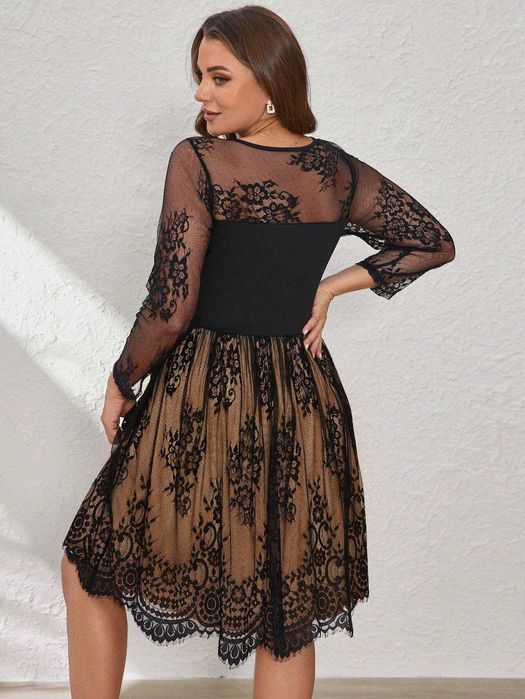 Рокля дантела, Официална рокля, Черна рокля, Рокля по тялото, Секси ро