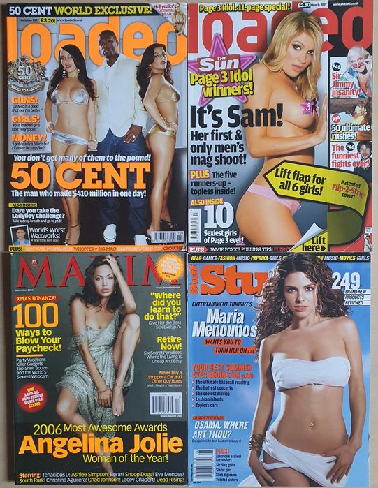 FHM, MAXIM, NUTS английски