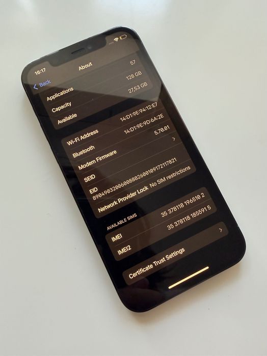 Iphone 12 Pro, 128GB, Pacific Blue