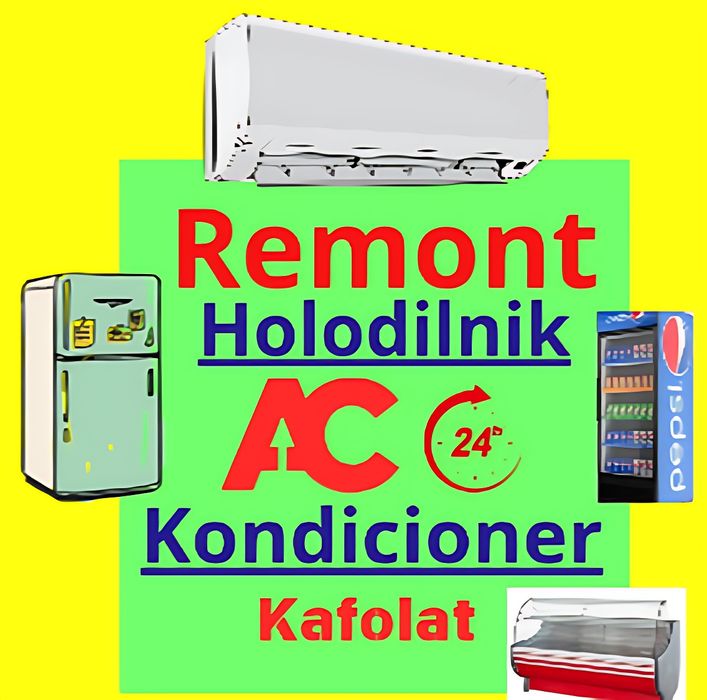 Remont haladilnik, Remont muzlatgich, Хaladilnik ustasi, 24/7 ,