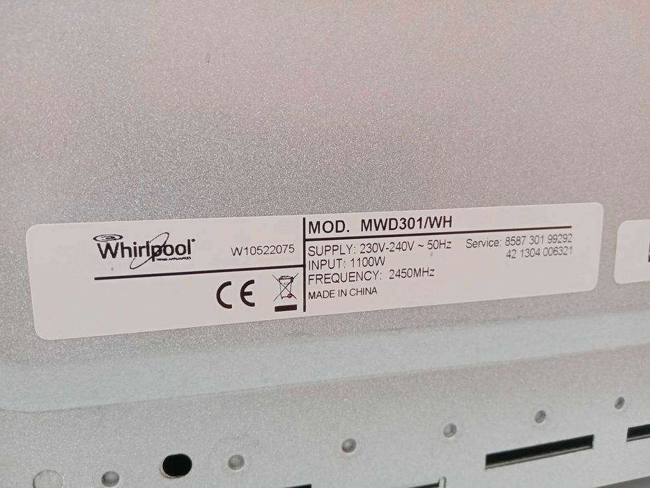 Микровълнова фурна WHIRLPOOL MWD-301 WH